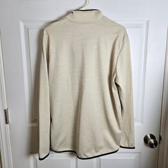 Under Armour Pullover Mens M Cream/tan 1/2 Zip‎ Fleece - Picture 5 of 7